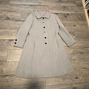 Vintage Custom John Shwartz Wool Coat with Satin Lining
